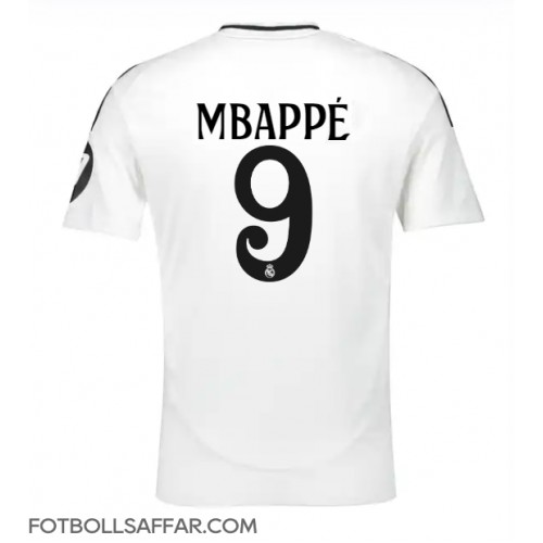 Real Madrid Kylian Mbappe #9 Hemmatröja 2024-25 Kortärmad